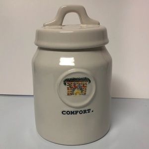 Rae Dunn “Comfort.” canister.